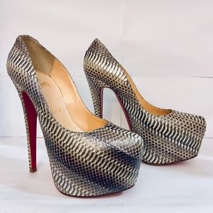 Louboutin DAFFODILE 160 Ayers Snake Pump